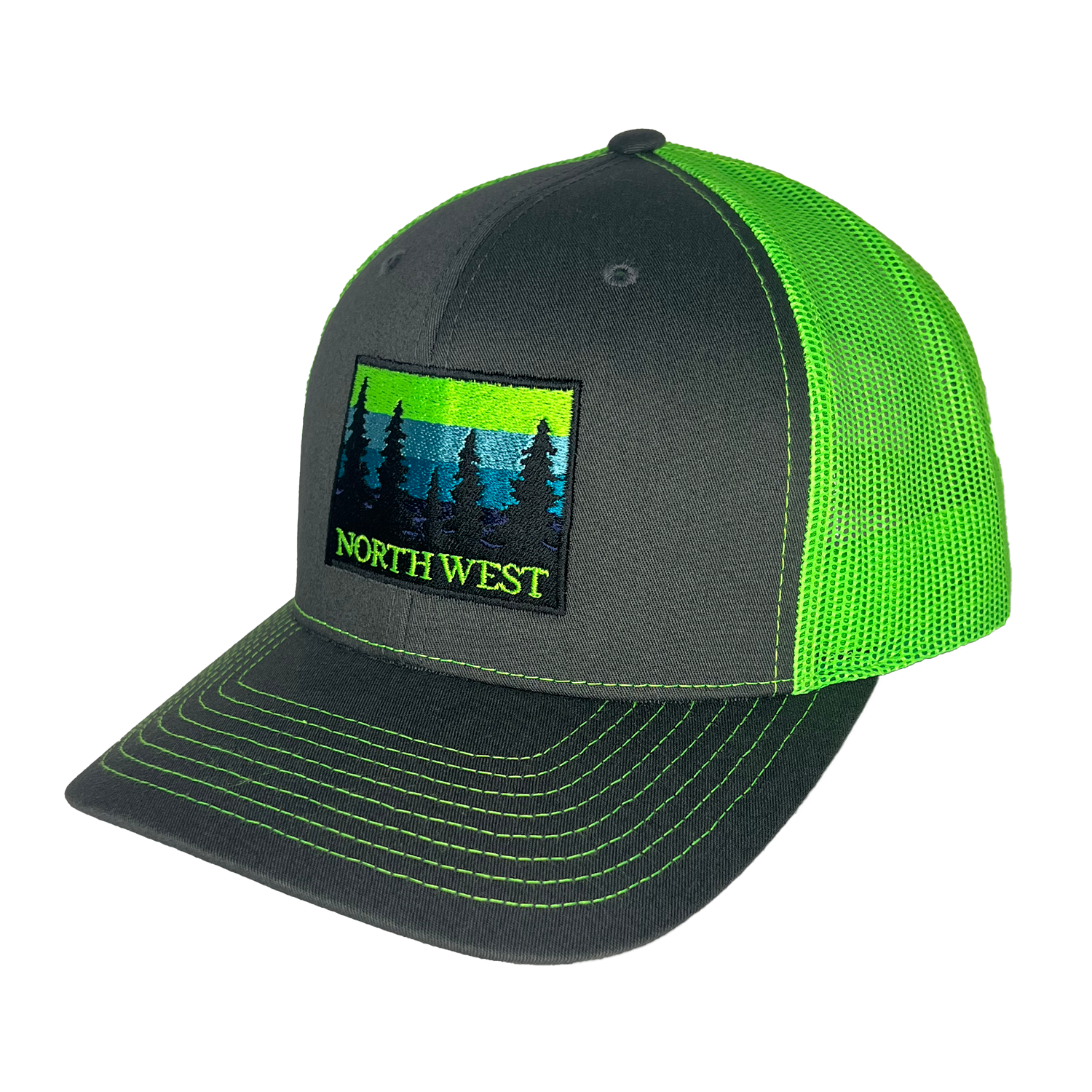 Night Sky Curved Bill Trucker