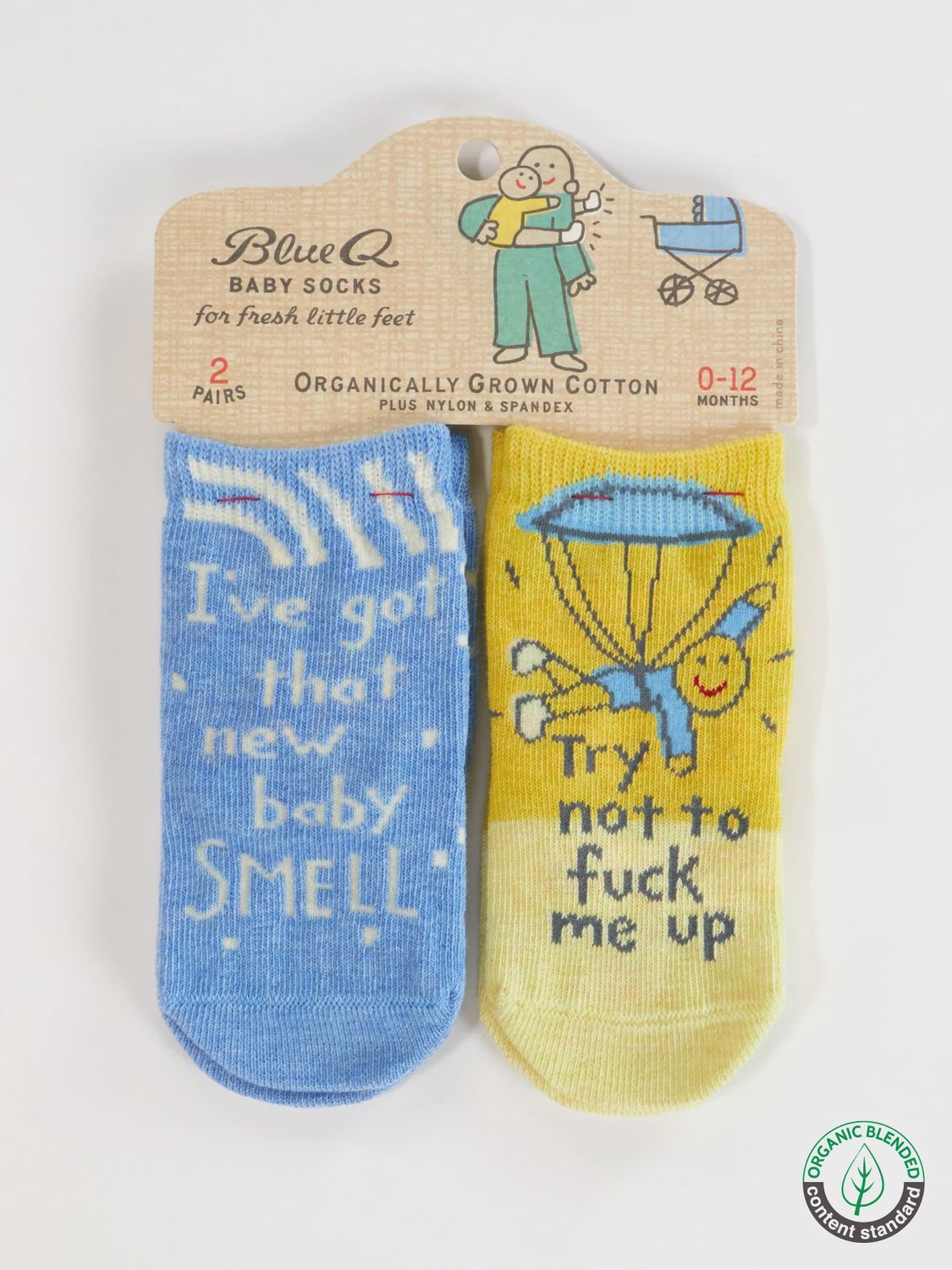 Blue Q Baby Socks, Style: Baby Smell