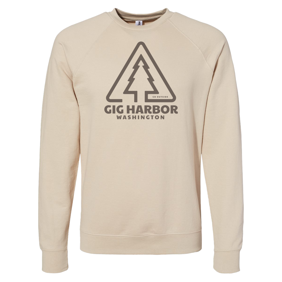 Triangle Tree Lightweight Terry Crewneck