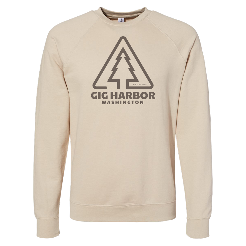 Triangle Tree Lightweight Terry Crewneck