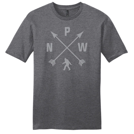 Sasquatch Arrows Tri Tee Charcoal