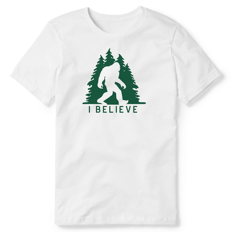 Sasquatch in Trees I Believe Tri Tee