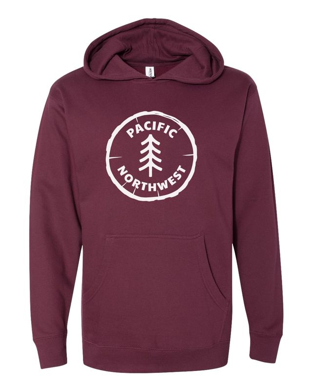 Pacific Northwest Tree Rings Pullover Hoodie