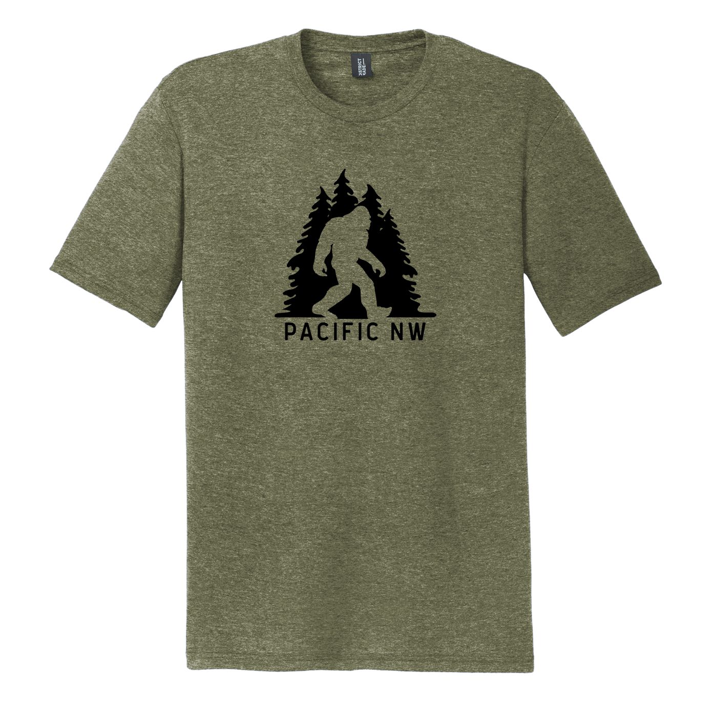 Sasquatch in Trees Pacific NW Tri Tee