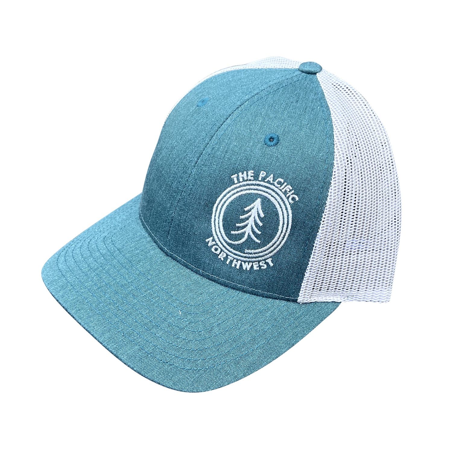 Circle Tree Pacific NW Trucker Cap, Color: Green-Silver