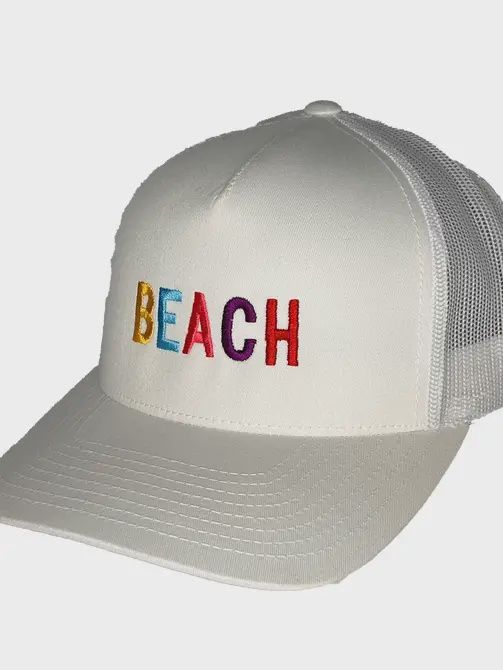 Rainbow Simple City Curved Bill Trucker