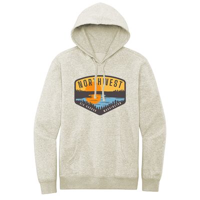 Sunset Lake Trees Pullover Hoodie