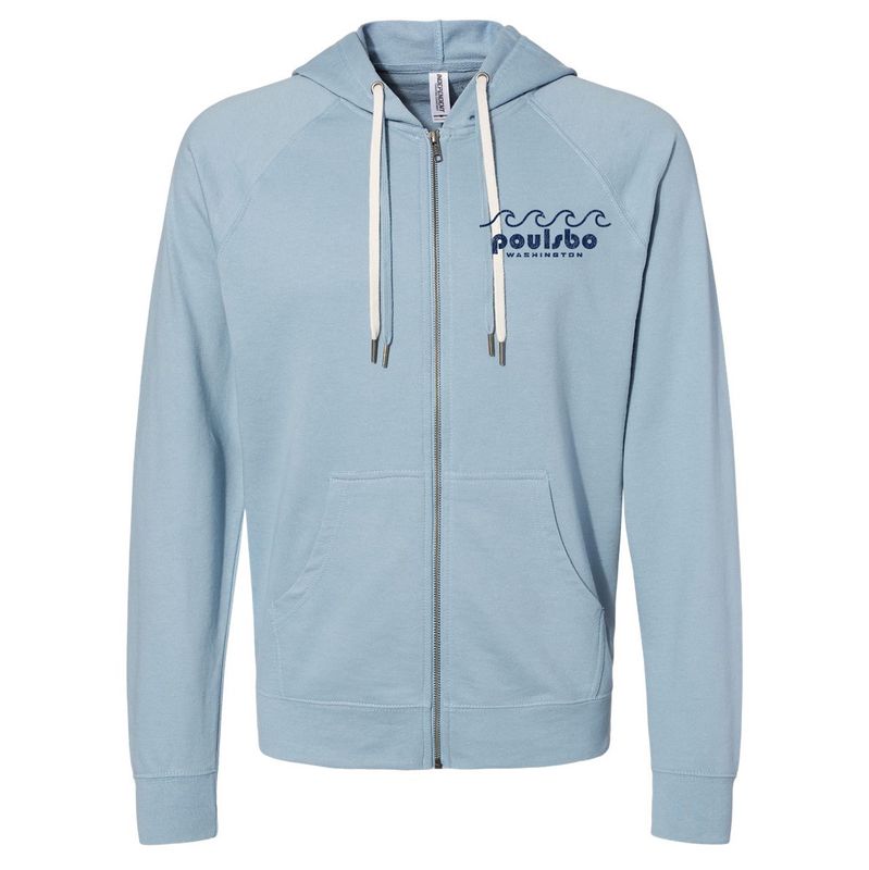 Waves and Stripes  Zip-Up Hoodie