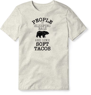 People in Sleeping Bag Bear Men&#39;s Tee