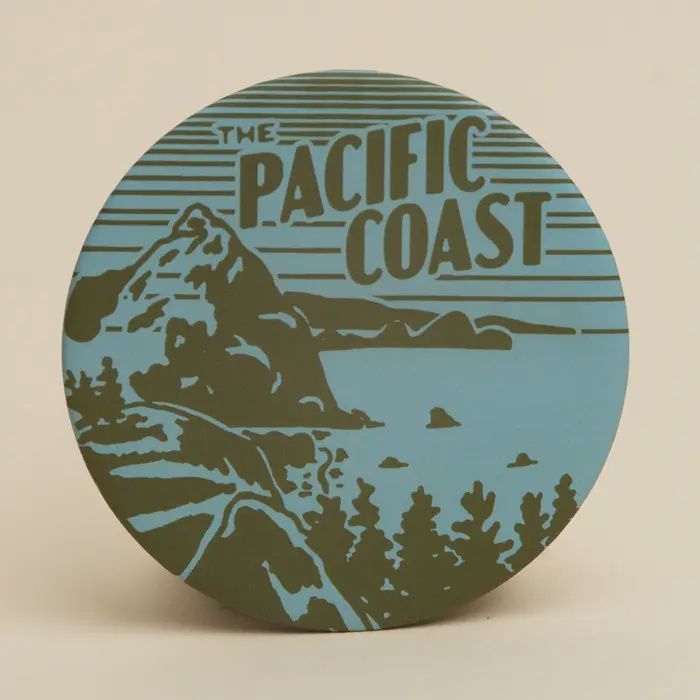 Cork Coaster, Style: Pacific Coast