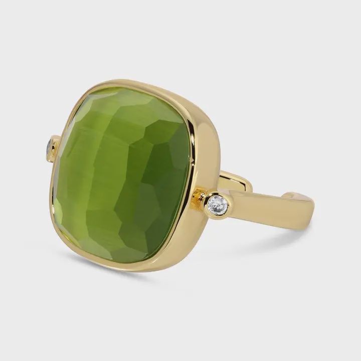 Ms. Reliability Square Stone Ring