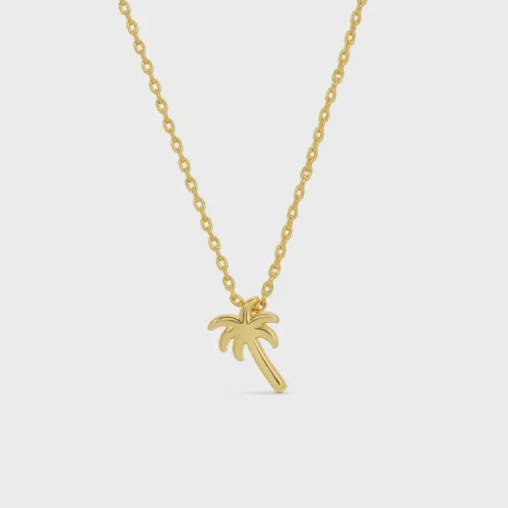 Sweetest Palm Tree Necklace