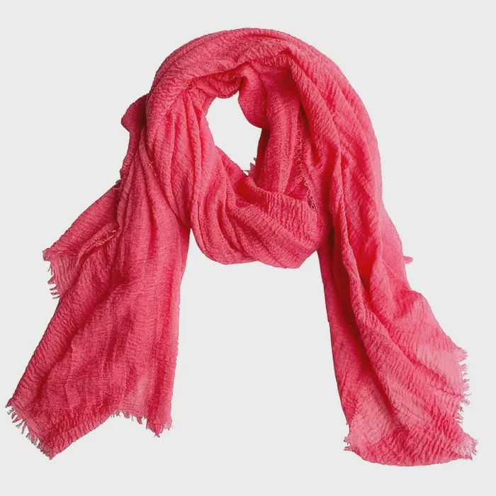 Classic Soft Solid Scarf, Color: Coral
