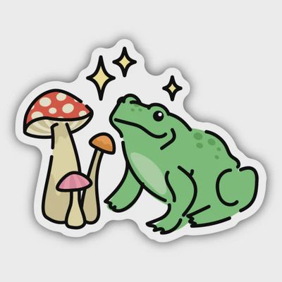 Sticker: Mushroom Frog