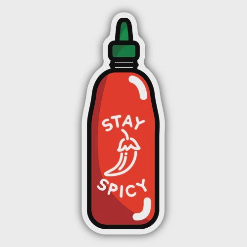 Stickers: Spicy Sauce Bottle