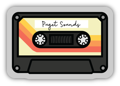 Sticker: Cassette Tape Name Drop