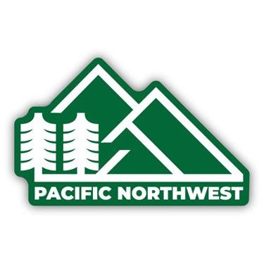 Sticker: Pacific Northwest Green Mountains
