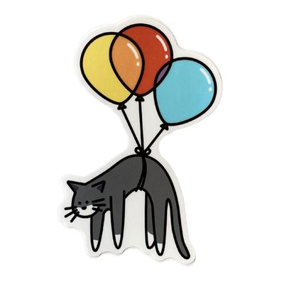 Sticker: Balloon Cat