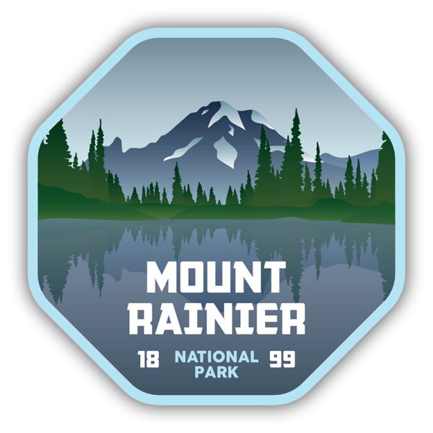 Sticker: Mt. Rainier National Park