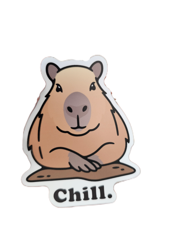 Sticker: Chill Capybara