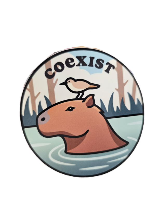 Sticker: Coexist Capybara