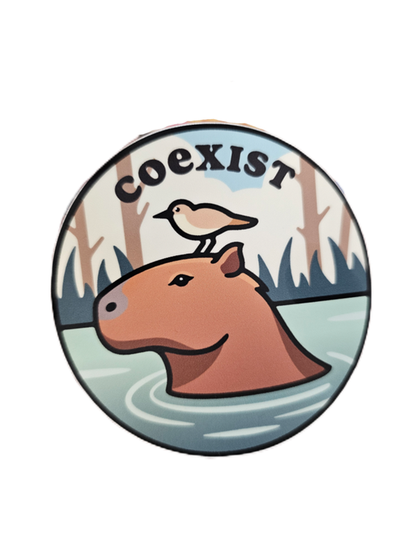 Sticker: Coexist Capybara