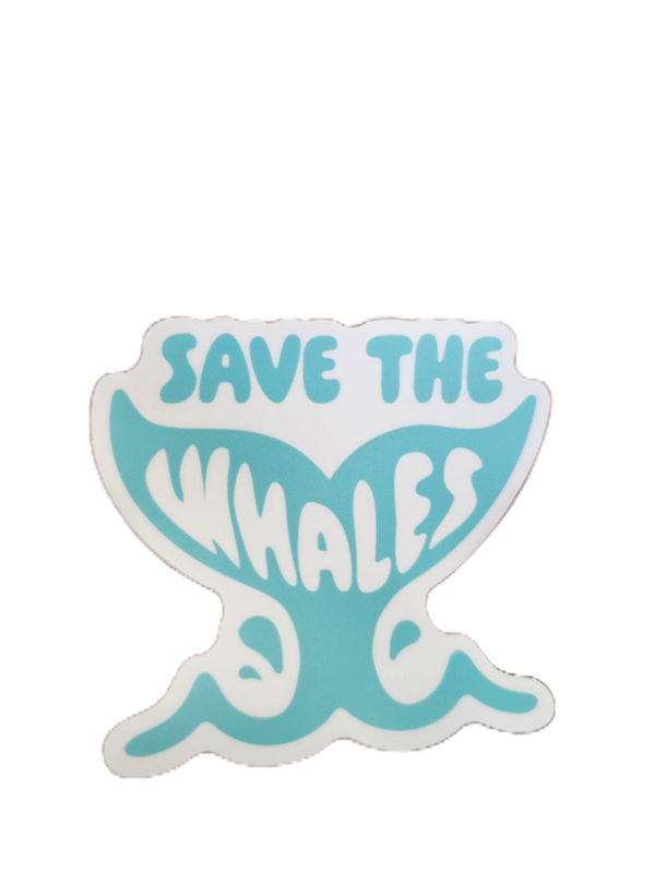 Sticker: Save the Whale Tail