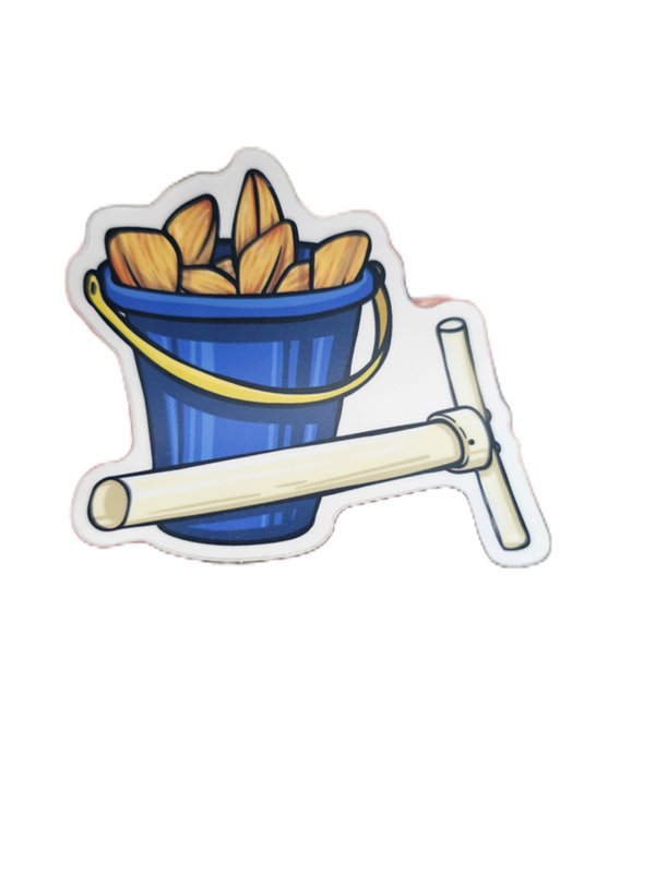 Sticker: Razor Clam Bucket