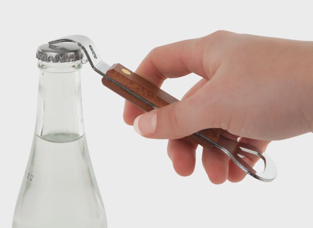 Church Key Wood Handle Bottle Opener