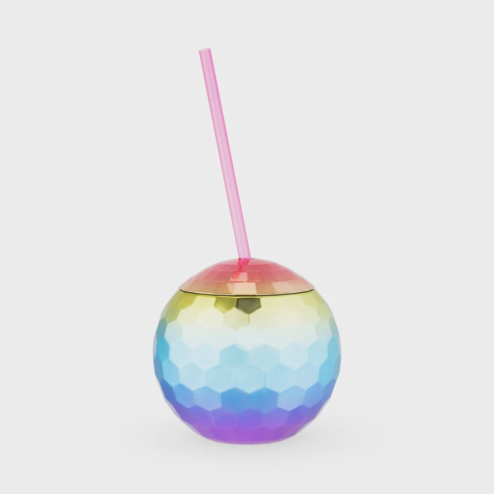 Disco Ball Drink Tumbler, Style: Rainbow