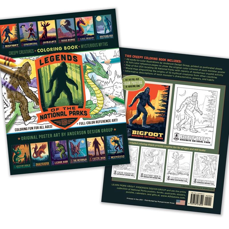 Coloring Book, Style: Legends of the National Parks