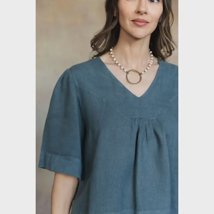 Amelie Linen Top