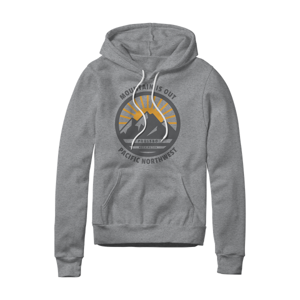 Mountain with Sun Pullover Hoodie