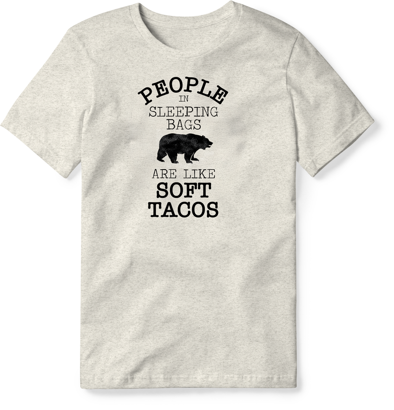 People in Sleeping Bag Bear Men's Tee