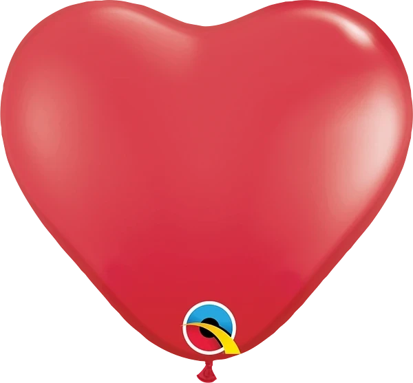 11" HEART RED