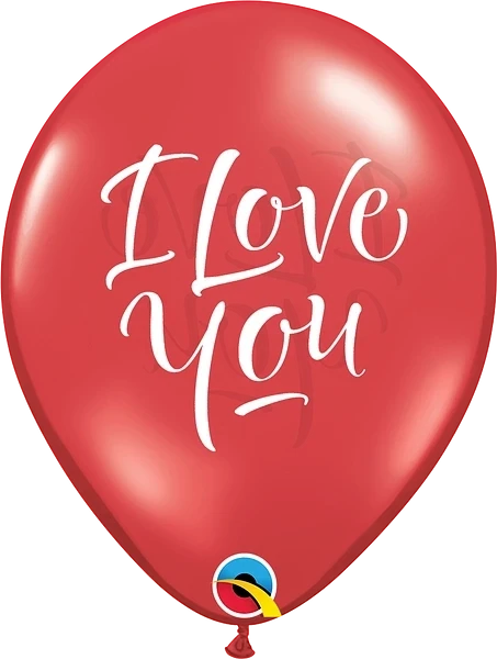 11" I LOVE YOU SCRIPT MODERN