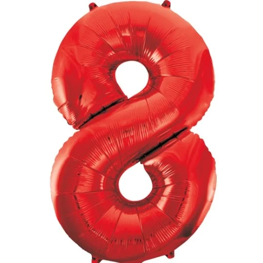 34" Red #8 (Party America)