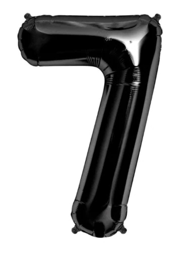 34" Black #7 (Party America)