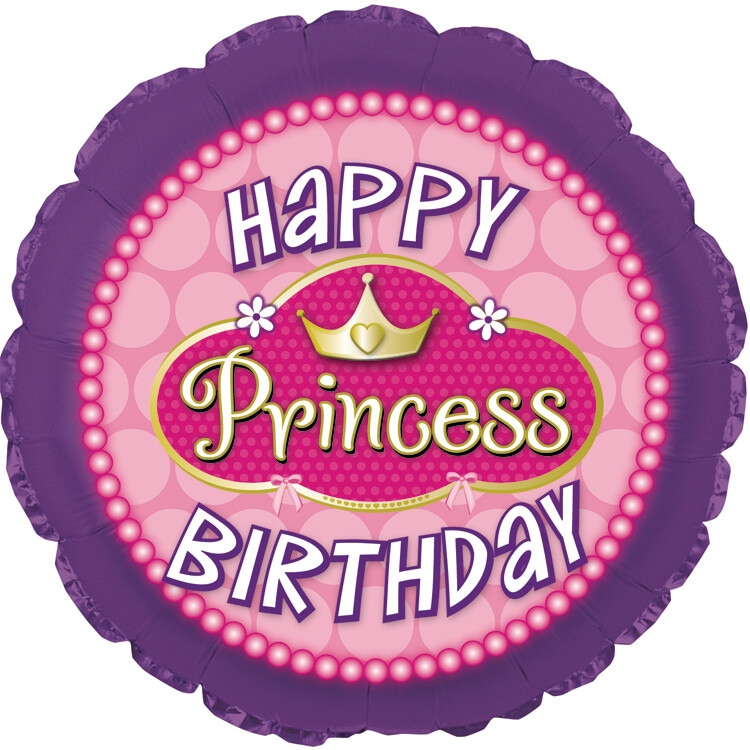 18" Happy Princess Birthday