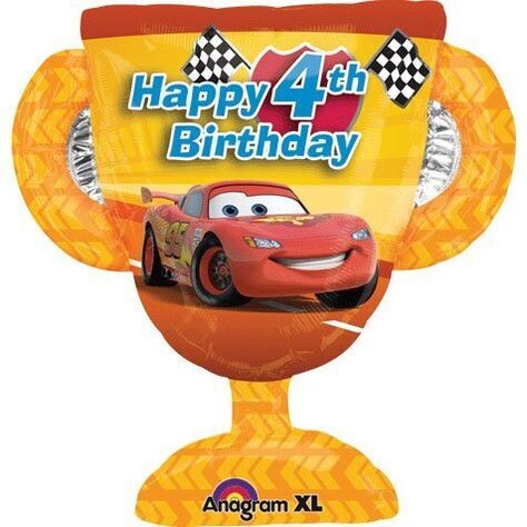 36" McQueen "Happy 4th Birthday"