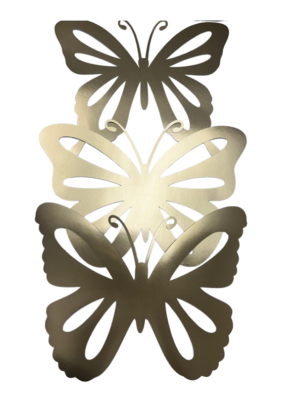 Big Gold Butterfly Set (3pc)