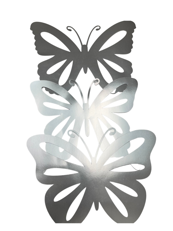 Large Silver Butterfly Set (3pc)