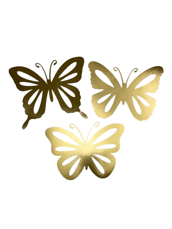Medium Gold Butterfly Set (3pc)