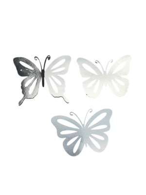 Small Silver Butterfly Set (3pc)