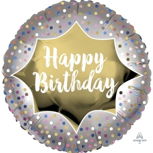 18" Happy Birthday Round
