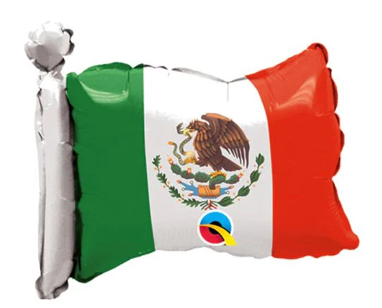 15" Mexican Flag foil balloon (Mexico)