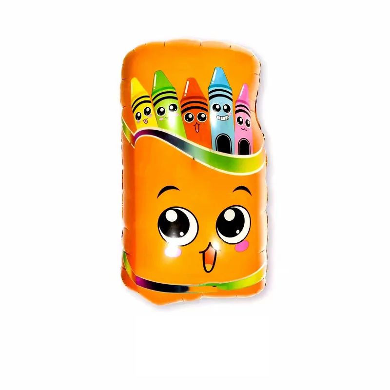 25"  School Crayons Box foil balloon