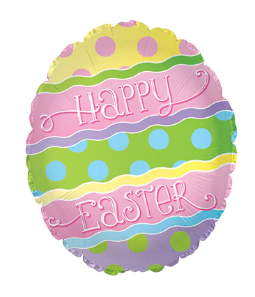 17" Happy Easter Egg Shape Balloon