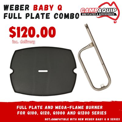 COMBO - BABY Q Full Plate and Burner