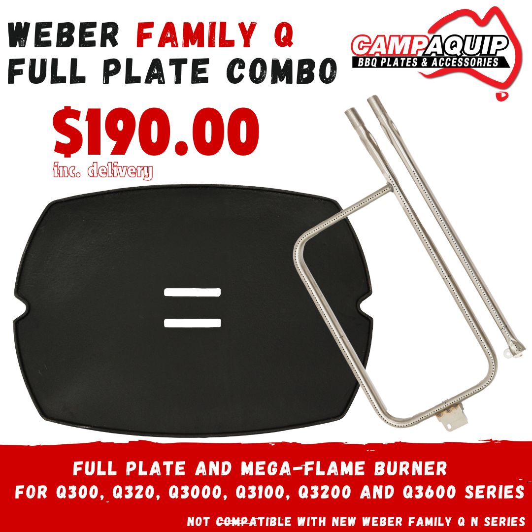 COMBO - FAMILY Q Full Plate and Burner
